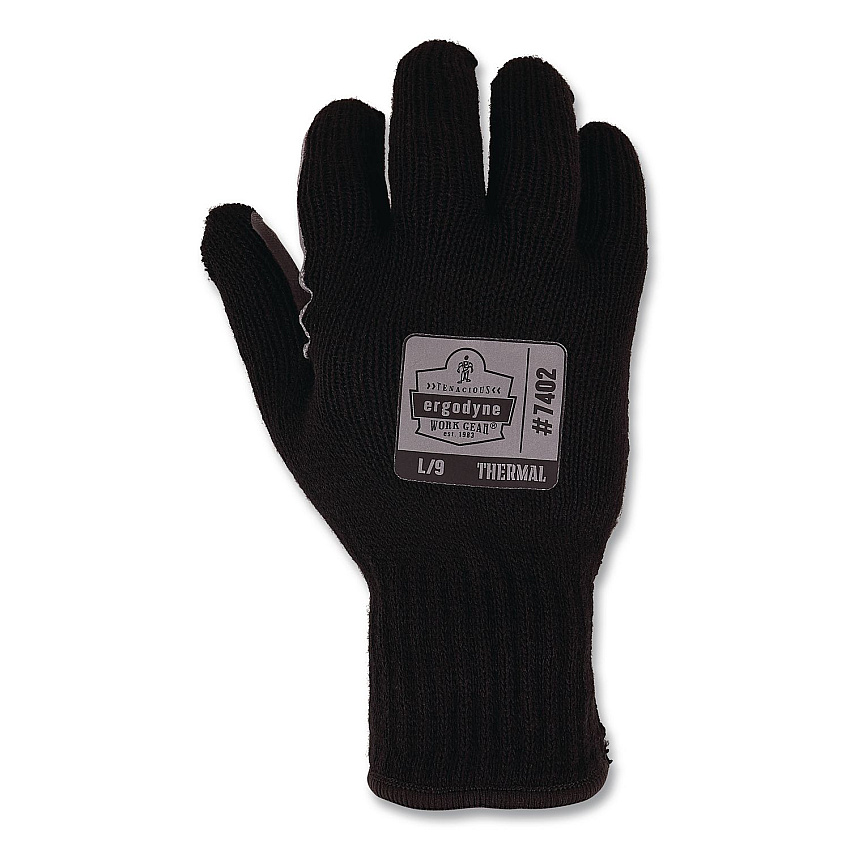 ergodyne ProFlex 7402 Thermal Knit Cooler Gloves, 10.5" Long, Medium (8), Black, Pair (10613)
