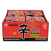 NONGSHIM Gourmet Spicy Ramyun Noodle Soup, Spicy Chicken, 4.23 oz Packet, 16/Carton (22002654)