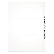Adams 2024 W-2 or 1099 Blank 3-Up Laser/Inkjet Forms, 8.5 x 3.66, 3 Forms/Sheet, 102 Forms Total (411965)