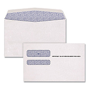 TOPS Double-Window 1095 B and C Tax Form Envelopes, Commercial Flap, Gummed Closure, 5.63 x 9, White, 100/Pack (1945423)