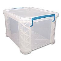 Advantus Super Stacker File and Document Box, Letter/Legal Files, 14.68 x 18.37 x 33.75, Translucent White (486085)