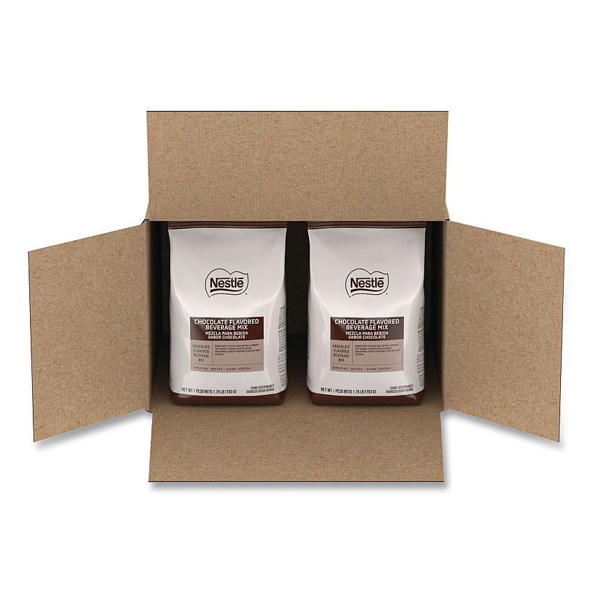 Nescaf Premium Hot Chocolate Mix, Rich Chocolate, 1.75 lb Bag, 6/Carton (81794CT)