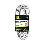 GoGreen Power 16 AWG Outdoor Extension Cord, 18 ft, 13 A, White (GG13718WH)