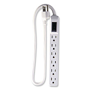GoGreen Power 6 Outlet Mini Surge Protector, 2 ft Cord, 160 J, White (GG16103MIN)
