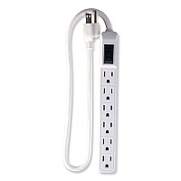 GoGreen Power 6 Outlet Mini Surge Protector, 2 ft Cord, 160 J, Black (GG16103MINBK)