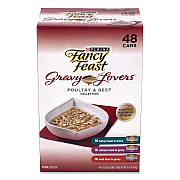 Fancy Feast Gravy Lovers Poultry and Beef Variety Pack, Assorted Flavors, 3 oz Can, 48/Carton (22002666)