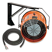 Global Industrial Electric Salamander Heater with Adjustable Thermostat, 15,000 W, 23.03 x 20 x 24.68, Orange (653569)