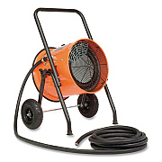 Global Industrial Portable Salamander Heater with Adjustable Thermostat, 15,000 W, 21.59 x 28 x 38.5, Orange (653673)