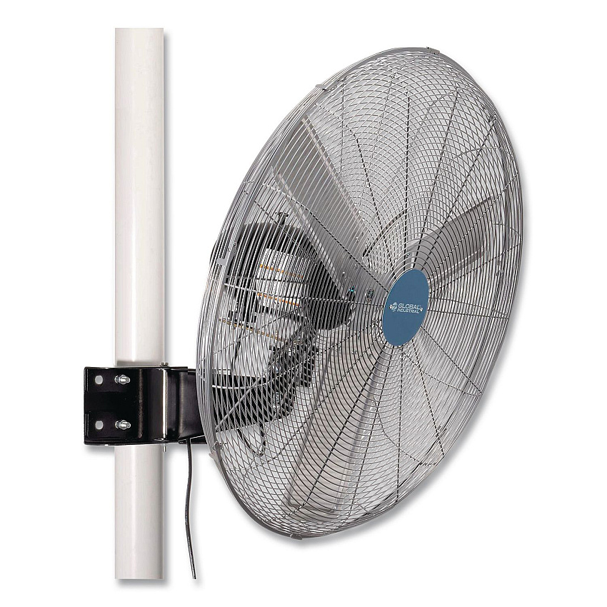 Global Industrial Deluxe Oscillating Fan, Pole or Column Mount, 30", 7,300 CFM, 1/2 hp (293158)