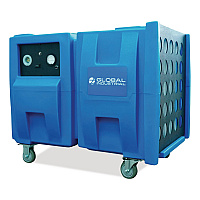 Global Industrial Commercial Air Scrubber and Negative Air Machine with HEPA Filter, 2 Speed, 1,000/2,000 CFM, 115 V (604216)