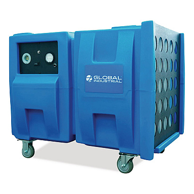 Global Industrial Commercial Air Scrubber and Negative Air Machine with HEPA Filter, 2 Speed, 1,000/2,000 CFM, 115 V (604216)