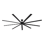 Global Industrial Industrial Ceiling Fan, 96", 6 Speeds, 10,500 CFM, Black (293048)