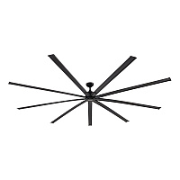 Global Industrial Industrial Ceiling Fan, 108", 6 Speeds, 20,000 CFM, Black (293049)