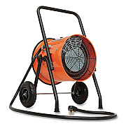Global Industrial Portable Salamander Heater with Adjustable Thermostat, 10,000 W, 21.59 x 28 x 38.5, Orange (653558)