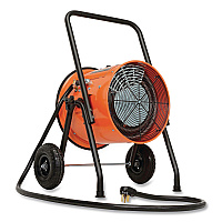 Global Industrial Portable Salamander Heater with Adjustable Thermostat, 10,000 W, 21.59 x 28 x 38.5, Orange (653558)