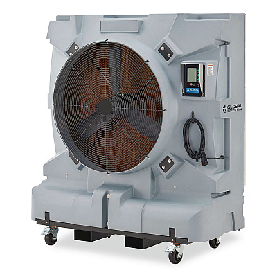Global Industrial Portable Evaporative Cooler with Direct Drive, 36", 3 Speeds, 74 gal (293132)