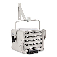 Global Industrial Unit Heater Horizontal Downflow with Remote, 4,700/7,500 W, 14.68 x 15 x 12.5, White (246726)