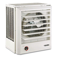 Global Industrial Unit Heater, Horizontal or Vertical Downflow, 15,000 W, 19 x 13.75 x 21.44, White (246134)