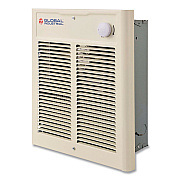 Global Industrial Fan Forced Wall Heater, Shaded Pole Motor, 1,500/2,000 W, 10.63 x 4.75 x 12.25, White (246745)