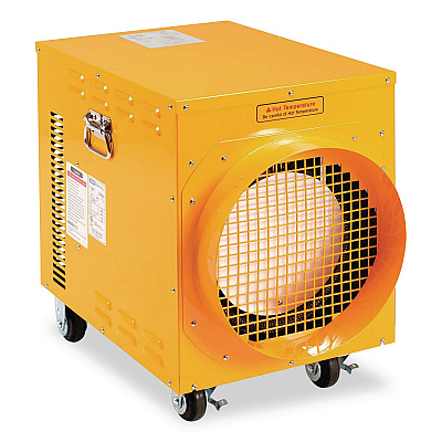 Global Industrial Portable Electric Heater, 15,000 W, 16.62 x 24.5 x 23, Yellow (246552)