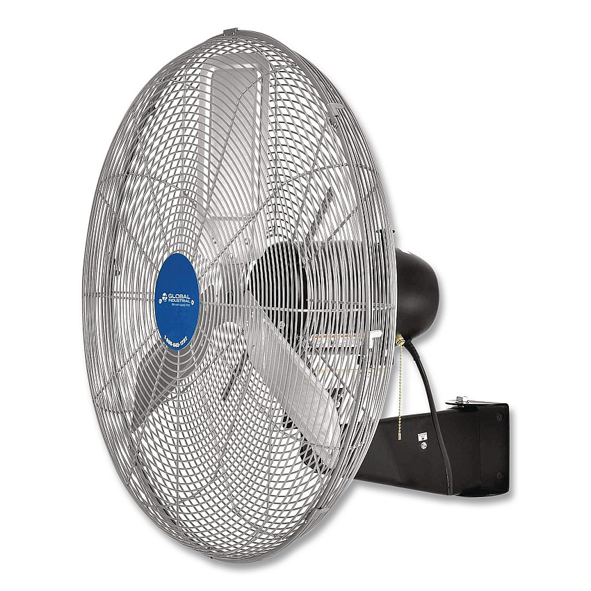 Global Industrial Deluxe Oscillating Wall Mount Fan, 24" (258321)