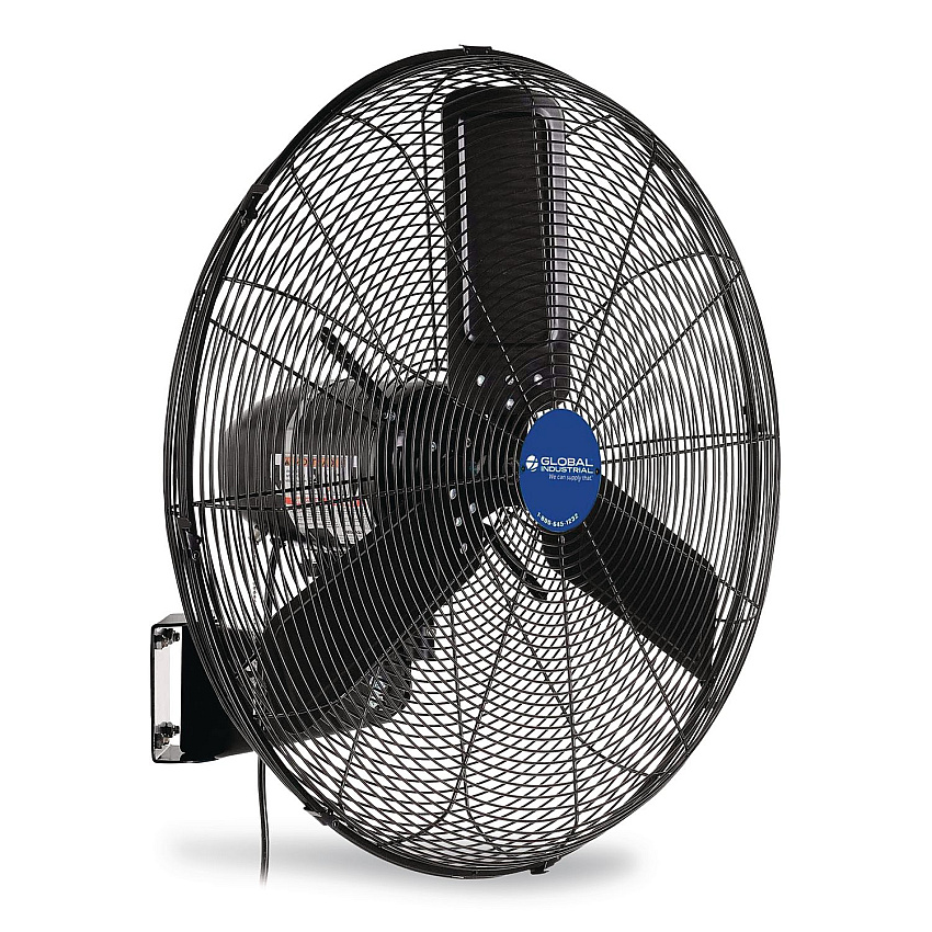 Global Industrial 2-Speed Oscillating Outdoor Rated Wall Mount Fan, 24" (292450)