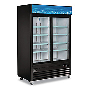 Global Industrial Nexel Merchandiser Refrigerator, 45 cu ft, Black (243006)
