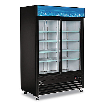 Global Industrial Nexel Merchandiser Refrigerator, 45 cu ft, Black (243006)