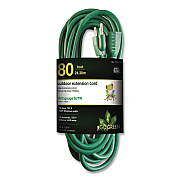GoGreen Power 16 AWG Outdoor Extension Cord, 80 ft, 10 A, Green (GG13780GN)