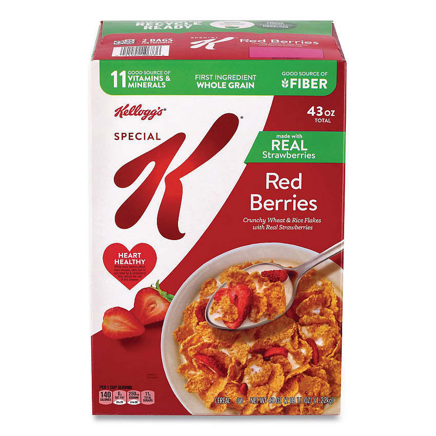 Kellogg's Special K with Berries Cereal, 2 Bags/Box, 43 oz Box (22002625)
