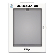 CARDIACT Alarmed Defibrillator Wall Cabinet, 14.5 x 6.75 x 18.25, White (AEKM05)