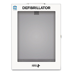 CARDIACT Defibrillator Wall Cabinet, 14.5 x 6.75 x 18.25, White (AEKM04)