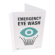 NeutraFlush Eyewash Station Two-View Wall Sign, 5.25 x 10 x 9 (NFSWS01)