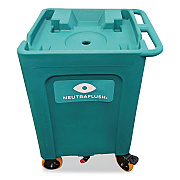 NeutraFlush Rolling Drain Cart Stand for 16 Gal Eyewash Station, 21 x24 x 33.75, Green (NFSCART01)