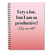 So Productive Undated Journal, Medium/College Rule, Pink Cover, (80) 8 x 6 Sheets (55076)
