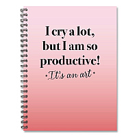 So Productive Undated Journal, Medium/College Rule, Pink Cover, (80) 8 x 6 Sheets (55076)
