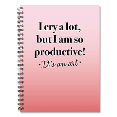 So Productive Undated Journal, Medium/College Rule, Pink Cover, (80) 8 x 6 Sheets (55076)