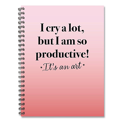 So Productive Undated Journal, Medium/College Rule, Pink Cover, (80) 8 x 6 Sheets (55076)