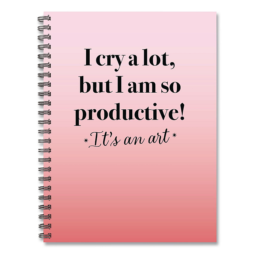 So Productive Undated Journal, Medium/College Rule, Pink Cover, (80) 8 x 6 Sheets (55076)