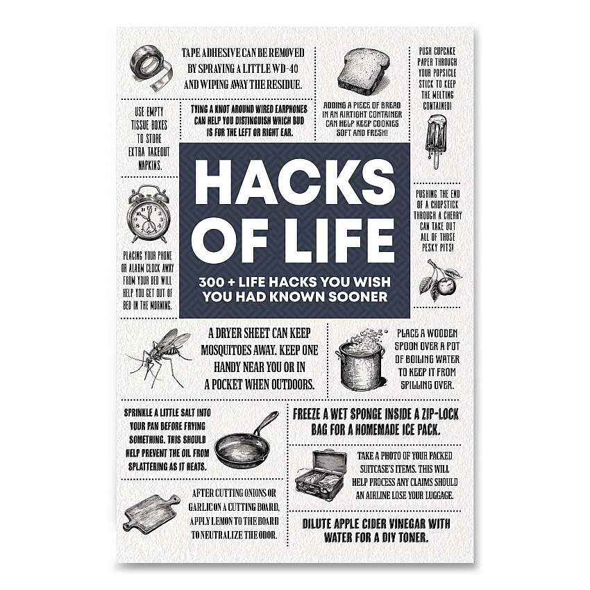 Hacks of Life Softcover Book, Paperback, 112 Pages (49779)