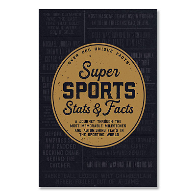 Super Sports Stats and Facts Softcover Book, Paperback, 112 Pages (49823)