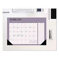 Urban Chic Small Monthly Desk Pad Calendar, 17 x 12, White Sheets, Black Headband/Corners, 12-Month (Jan to Dec): 2026 (57179)