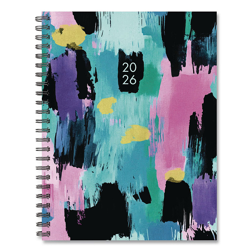 Abstract Art Weekly/Monthly Softcover Planner, 8.5 x 6.5, Multicolor Cover, 12-Month (Jan to Dec): 2026 (56639)