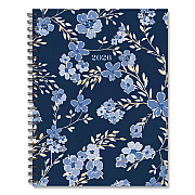 Bluesy Floral Weekly/Monthly Planner, 8.8 x 6.5, Blue Cover, 12-Month (Jan to Dec): 2026 (56653)
