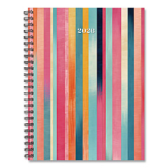 Happy Stripe Weekly/Monthly Planner, 8.5 x 6,5, Multicolor Cover, 12-Month (Jan to Dec): 2026 (56677)
