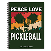 Pickleball Weekly/Monthly Planner, 8.5 x 6.5, Multicolor Cover, 12-Month (Jan to Dec): 2026 (56684)