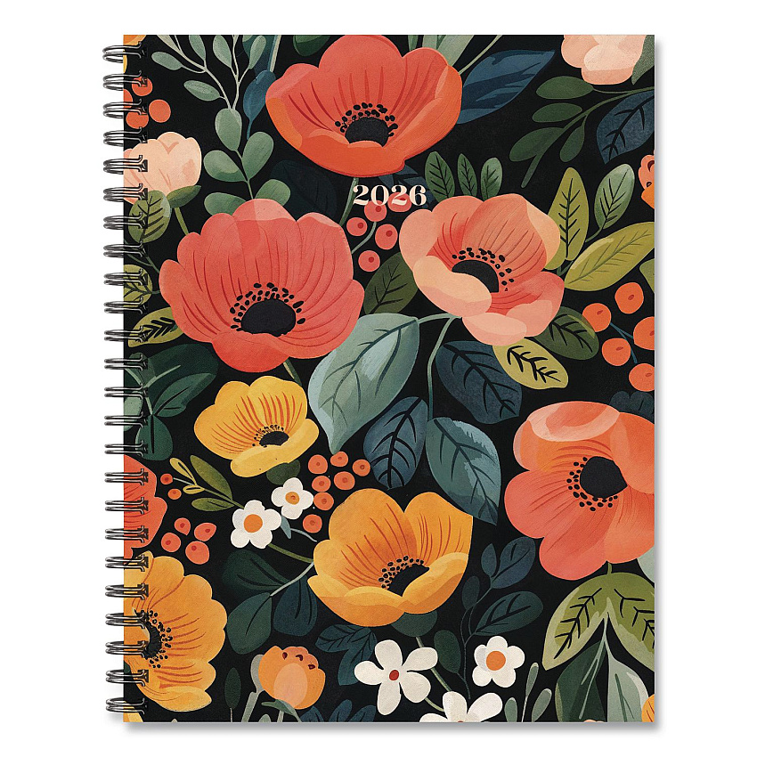 Poppy Plans Weekly/Monthly Planner, 11 x 8.5, Multicolor Cover, 12-Month (Jan to Dec): 2026 (56714)