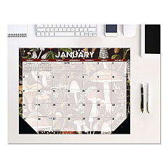 Mushrooms Large Monthly Desk Pad Calendar, 22 x 17, Multicolor Sheets, Black Headband/Corners, 12-Month (Jan to Dec) 2026 (57247)