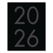 Basic Black Monthly Planner, 9.5 x 7.5, Black Cover, 12-Month (Jan to Dec): 2026 (57032)