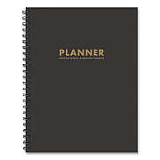 Charcoal Gray Undated Monthly Planner, 11 x 8.5, Charcoal Gray, Undated (49167)